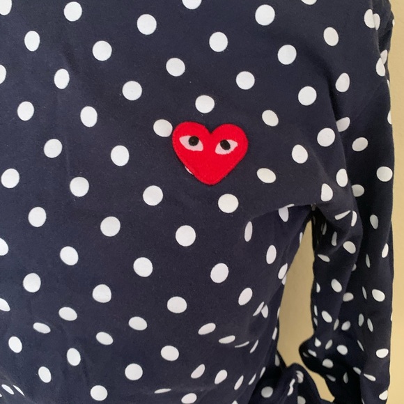 COMME DES GARCONS PLAY POLKA DOT SHIRT - Picture 8 of 13